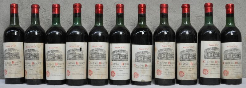 Ch. Beaugé A.C. Côtes Canon Fronsac     1967  aantal: 11 bt ts