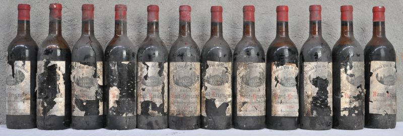 Ch. Haut-Brignon A.C. 1e Côtes de Bordeaux     1966  aantal: 12 bt vuile en zeer beschadigde etiketten