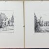 Een serie van 20 genummerde etsen, waaronder 3 series van ‘Het begijnhof van Dendermonde, Het groot begijnhof van Leuven en Het klein begijnhof van Gent. Alle gedateerd 1983.