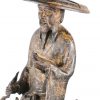 “Ruiter te paard”. Een Japans bronzen beeld.