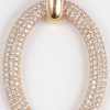 Een 18 karaats roze gouden geweven halssnoer met afneembare hanger bezet met diamanten met een gezamenlijk gewicht van ± 4 ct.