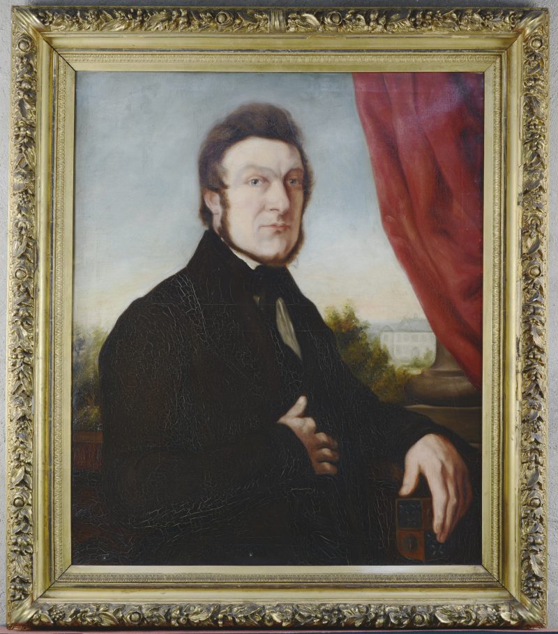 “Herenportret. Joseph Corneille Vermoelen”. Olieverf op doek. Belgische School, XIXde eeuw.