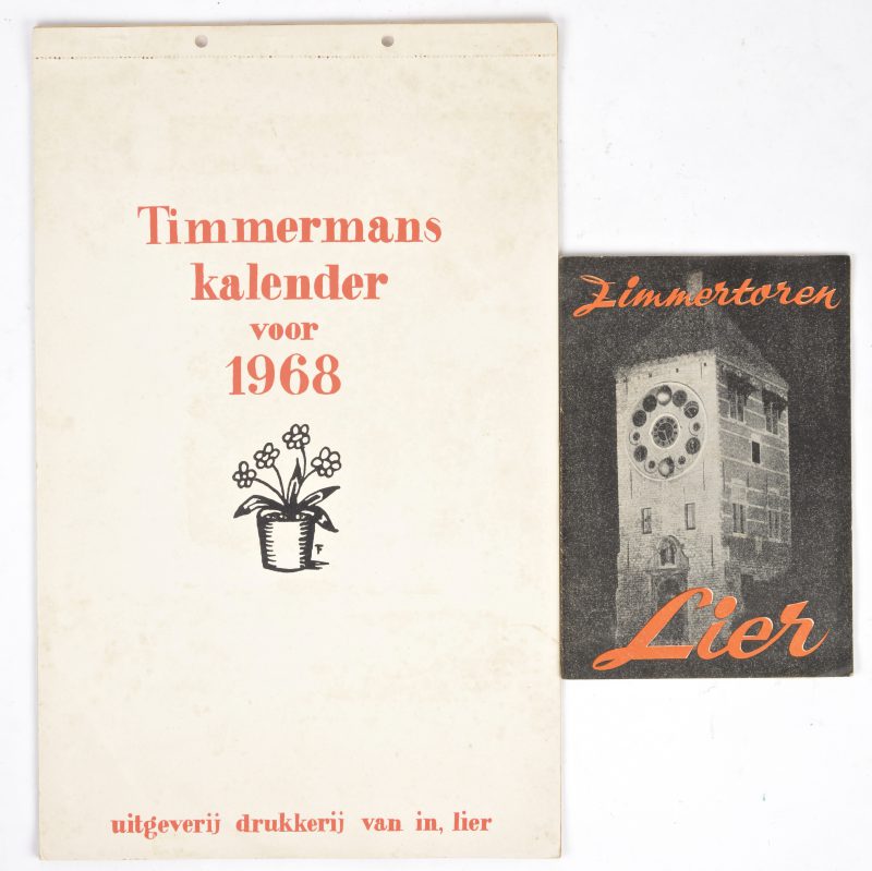 Een kalender van Felix Timmermans en de zimmertoren van Lier.