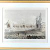 “Réception du Roi a la Porte de Laeken” & “Décoration et cérémonie de la Place de la Société Civile”. Twee XIXe eeuwse lithografieën.