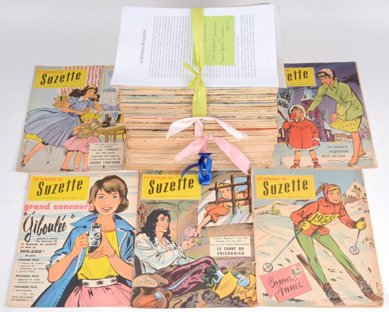 Een lot van 198 exemplaren van het Franstalige tijdschrift “La Semaine de Suzette. 1954 - 1957.