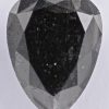 Een peervormige natuurlijke zwarte diamant in gesloten AIG certificaat van 2,04 ct.