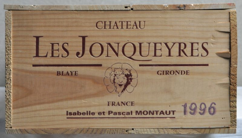 Ch. Les Jonqueyres A.C. Côtes de Blaye   M.C. O.K. 1996  aantal: 12 bt