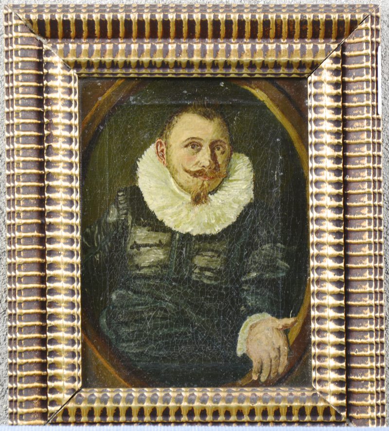 “Portret van een burger uit de XVIIde eeuw”. Olieverf op doek.
