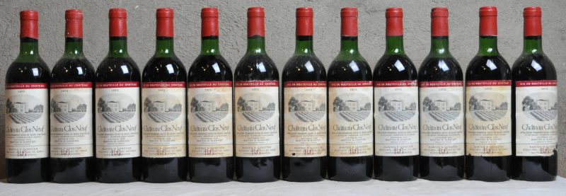 Ch. Clos Neuf A.C. Côtes de Blaye  Barton & Guestier, Bordeaux M.O.  1972  aantal: 12 bt