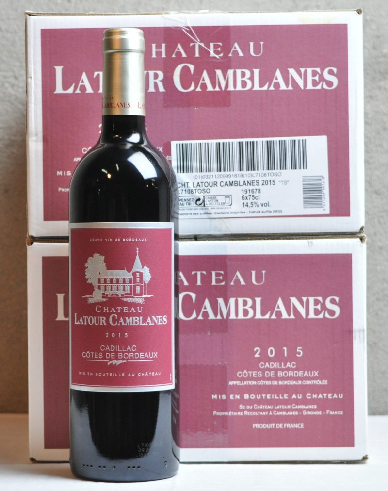 Ch. Latour Camblanes A.C. Côtes de Bordeaux   M.C. O.D. 2015  aantal: 12 bt