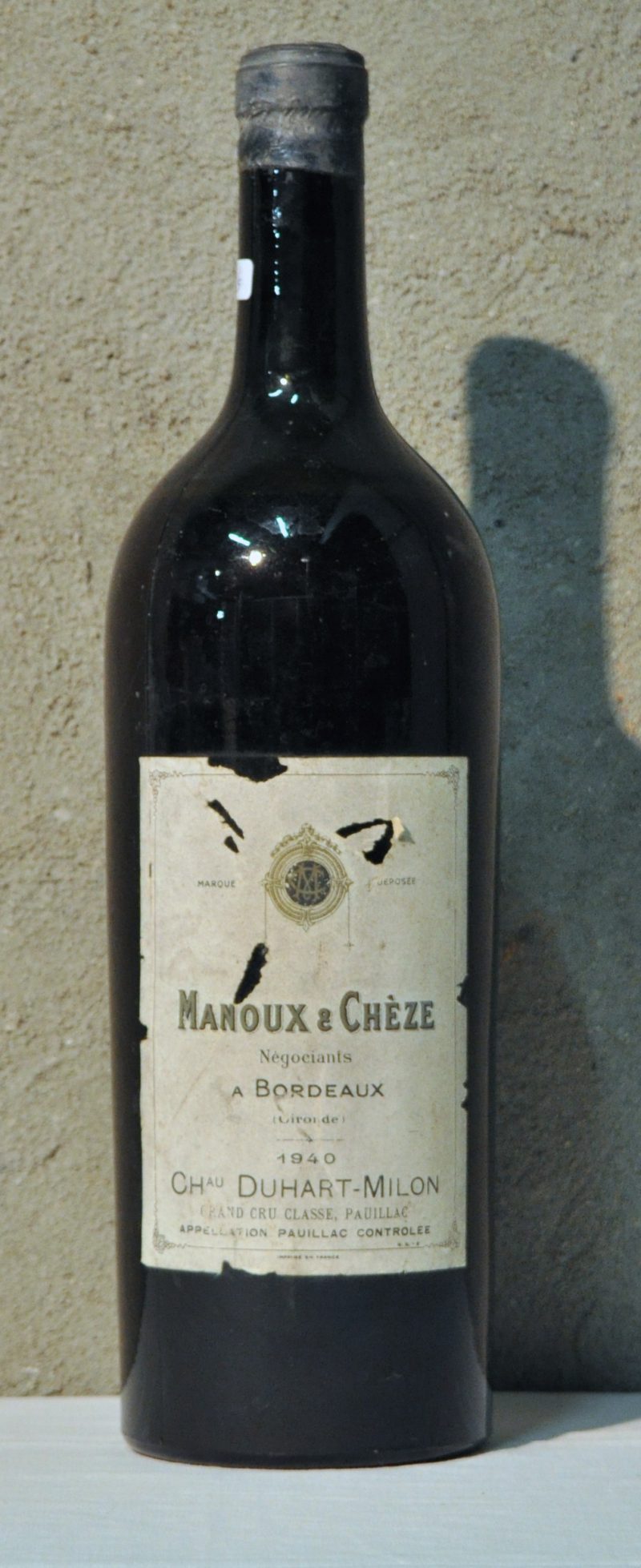 Ch. Duhart-Milon A.C. Pauillac 4e grand cru classé Manoux & Chèze, Bordeaux   1966  aantal: 1 Mag. ms