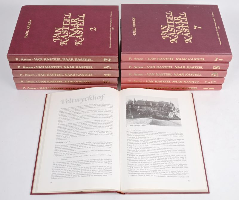“Van kasteel naar kasteel”. Paul Arren. Volledige reeks van elf volumes.