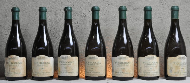 Bourgogne Chardonnay A.C.  Henri de Villamont, Beaune M.O.  1985  aantal: 7 bt