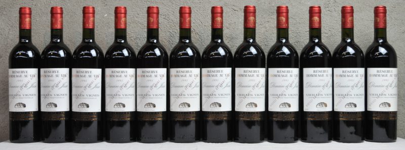 Dom. de la Jasse Vieilles Vignes V.d.P. d’Oc  Réserve Hommage au Vin, La Bourse du Vin M.O. O.D. 1995  aantal: 12 bt