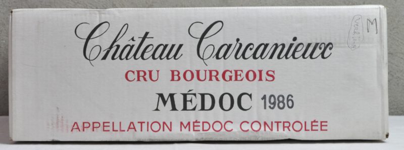 Ch. Carcanieux A.C. Médoc Cru bourgeois  M.O. O.D. 1986  aantal: 12 bt