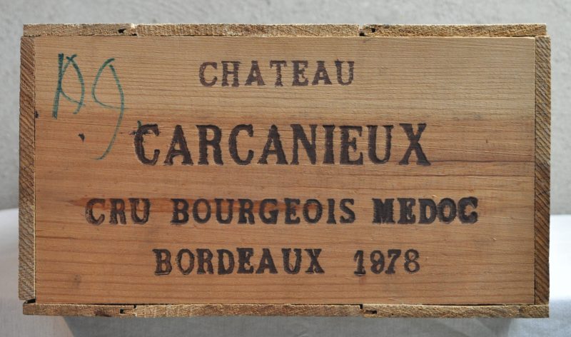 Ch. Carcanieux A.C. Médoc Cru bourgeois  M.C. O.K. 1978  aantal: 12 bt