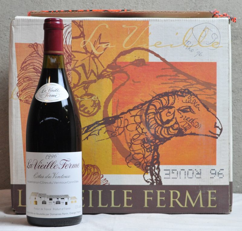 La Vieille Ferme A.C. Côtes du Ventoux  Dom. Perrin, Orange M.D. O.D. 1996  aantal: 12 bt