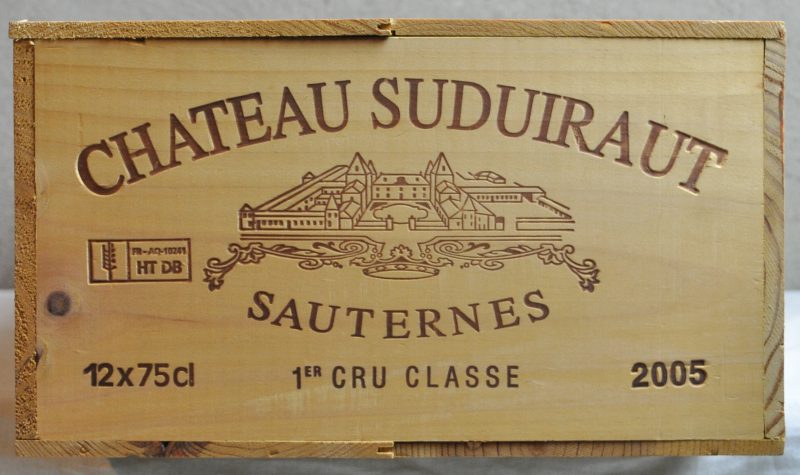 Ch. Suduiraut A.C. Sauternes 1e grand cru classé  M.C. O.K. 2005  aantal: 12 bt