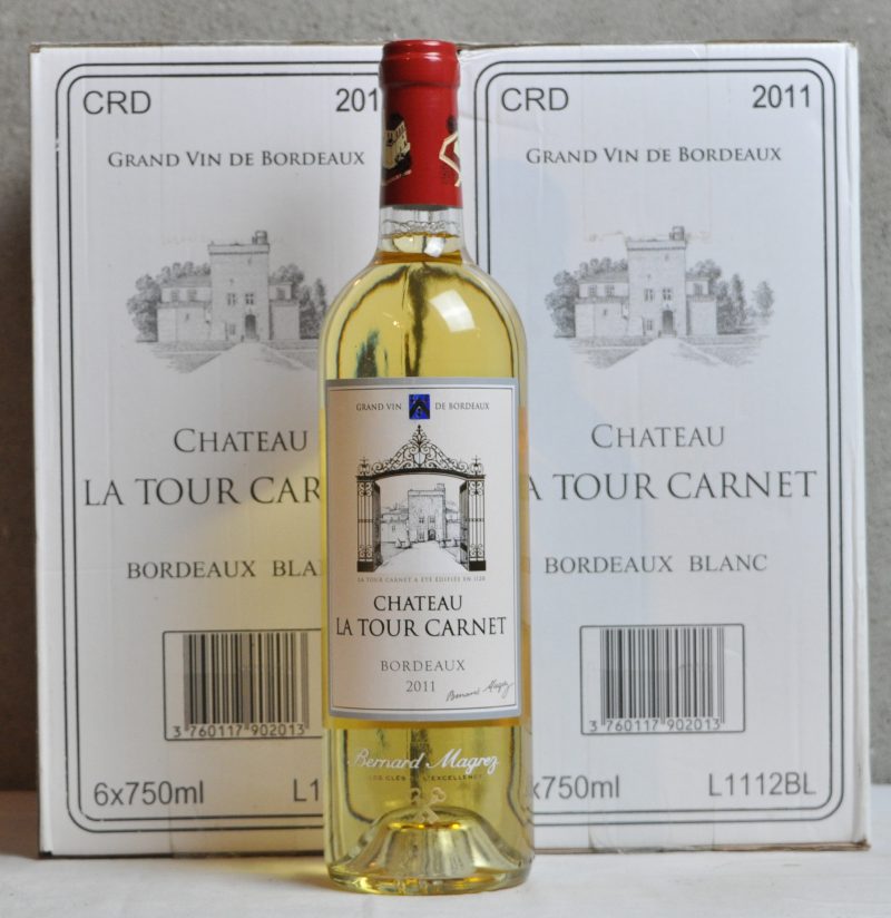 Ch. La Tour Carnet A.C. Bordeaux (blanc sec)   M.P. O.D. 2011  aantal: 12 bt