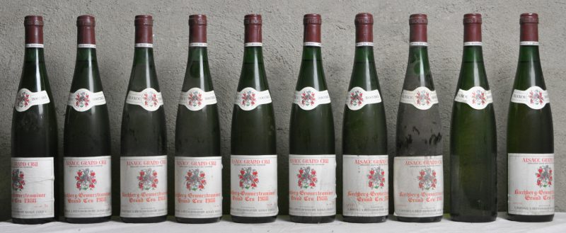 Gewurztraminer Kirchberg A.C. Alsace Grand Cru   M.O  1988  aantal: 10 bt 1 etiket manco