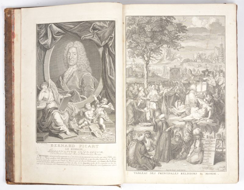 Een Duitstalig boek in lederen band. 1746. VERDER TE OMSCHRIJVEN