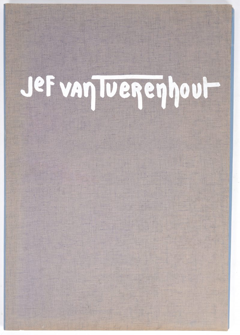 Een kunstmap met tien prenten van werken van Jef Van Tuerenhout, waarvan zeven gesigneerd.