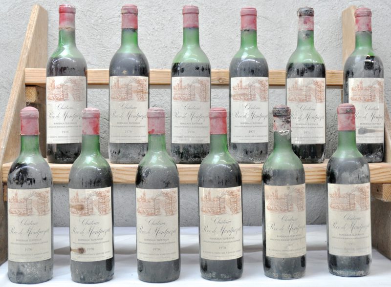 Ch. Roc de Montpezat A.C. Bordeaux Supérieur   M.O.  1970  aantal: 12 bt. ls - ms