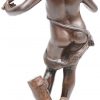 “De kleine violist”. Bronzen beeldje naar August Moreau.