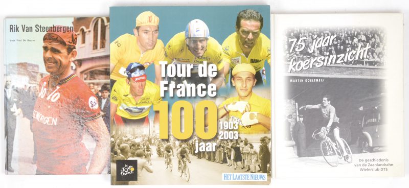 Tour de France 100 jaar, Rik Van Steenbergen en 75 jaar koersinzicht. Een lot van drie sportboeken.