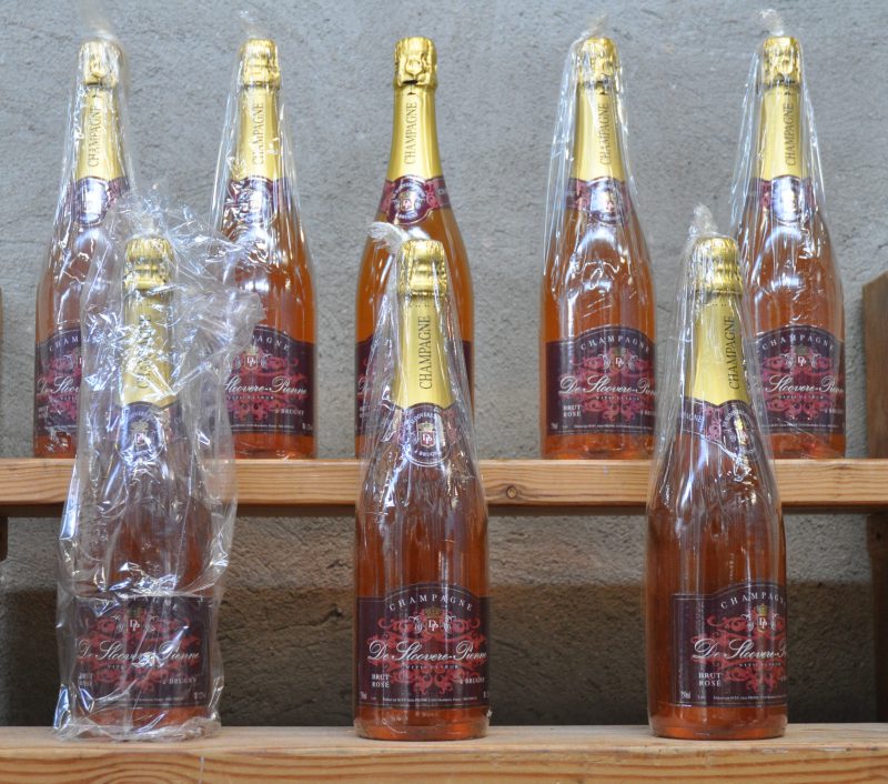 Champagne Brut Rosé   De Sloovere-Pienne, Brugny M.O.  0  aantal: 9 bt