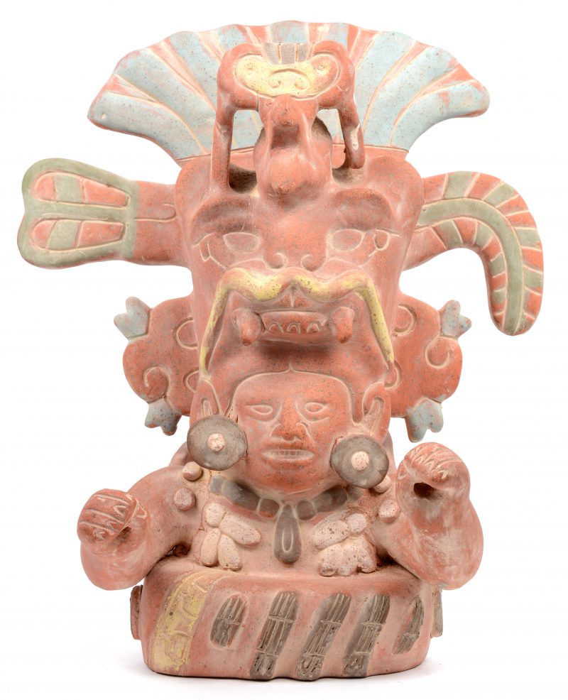De eeuwige jeugd. Terracotta beeld naar pre-Columbiaans voorbeeld. Midden-Amerika.