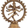 Een lot van drie Indische bronzen godsbeeldjes.