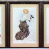 Een reeks van veertien reproducties naar werken van Raphal Kirchner. Engels werk. Met ingekaderde flyer van de tentoonstelling.