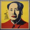 “Mao Xe Dong”. Een reeks van tien ingekaderde zeefdrukken naar het werk van Andy Warhol uit 1972.