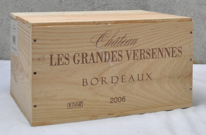 Ch. Les Grandes Versennes A.C. Bordeaux  Earl Chollet M.P. O.K. 2006  aantal: 6 Bt.