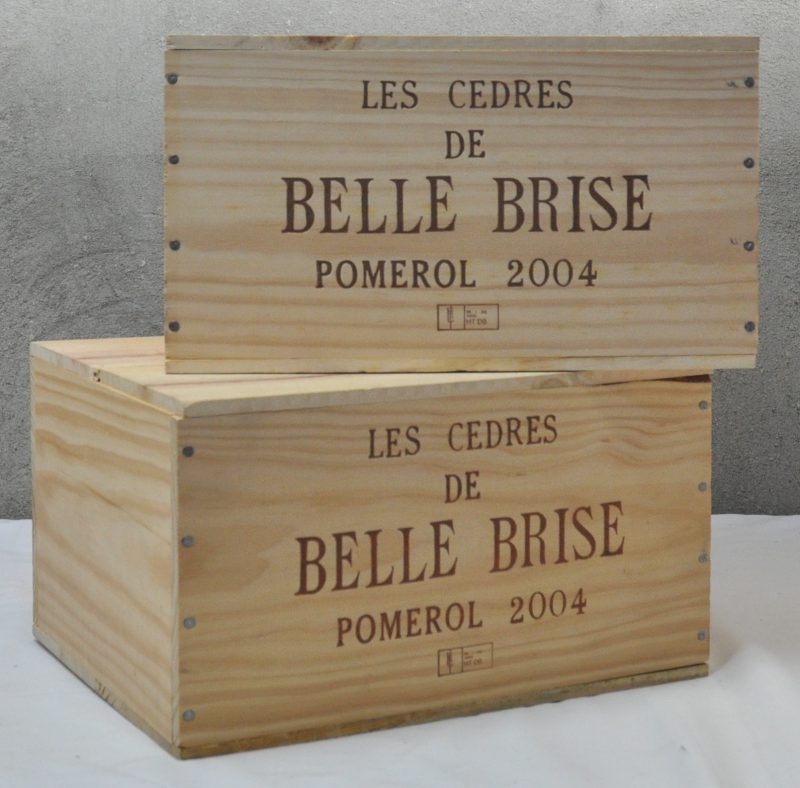 Les Cedres de Belle Brise A.C. Pomerol   M.C. O.K. 2004  aantal: 12 bt.