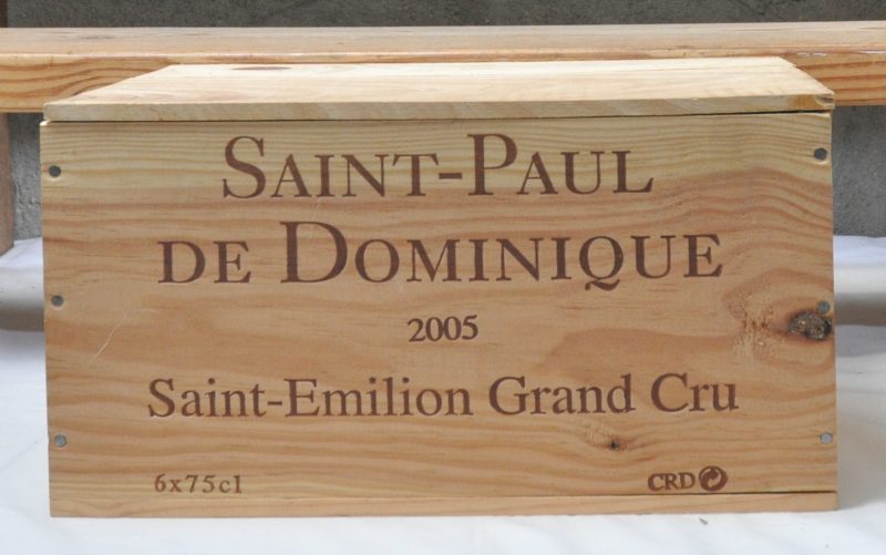 Saint-Paul de Dominique A.C. Saint-Emilion Grand Cru   M.C. O.K. 2005  aantal: 6 bt.