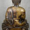 Een zittende Chinese boeddha van brons. Begin XXe eeuw.