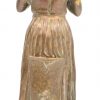 “Hakende jonge vrouw”. Een bronzen beeld. Met Parijse bronsgarantie stempel.