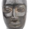 Twee Afrikaanse vrouwenbeelden van brons.