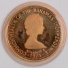 1 gouden munt. Au 917/1000.  Bahamas 1974, 100 dollar. Met certificaat nr. 522.