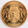 1 gouden munt van 100 Kronen met beeldenaar van Frans-Josef “Magyar Kiralysag”. Au 900/1000. Koninkrijk Hongarije.