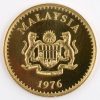 1 gouden munt van 500 Ringgit. “Conservation”. Au 900/1000. Maleisië 1976. Recto wapenschild, verso tapir.