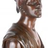 “Tunesische waterdrager”. Een bronzen beeld. Gesigneerd.