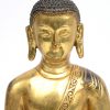 Een verguld bronzen Thaise Boeddha.