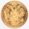 1 gouden munt van 4 Dukaten. Au 986/1000. Oostenrijk-Hongarije, 1915. Recto Franz-Josef, verso dubbelhoofdige adelaar.