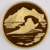1 gouden munt van 100 CAD. Au 22 K. Canada, 1980. Recto: Queen Elizabeth II, verso: kayakker. In etui en met certificaat.