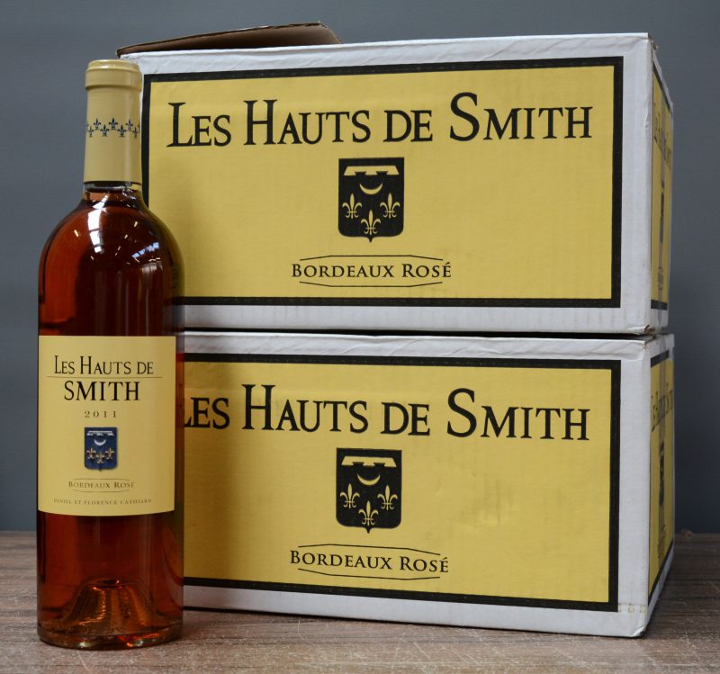 Les Hauts de Smith A.C. Bordeaux Rosé  Daniel et Florence Cathard M.C. O.D. 2011  aantal: 12 Bt.