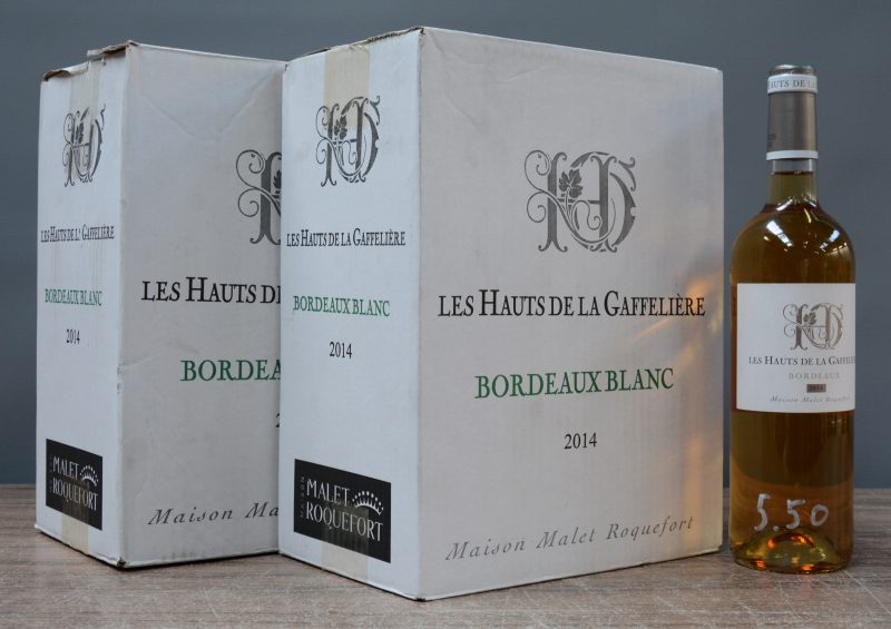 Les Hauts de la Gaffelière A.C. Bordeaux  Maison Malet Roquefort M.O. O.D. 20145  aantal: 12 Bt.