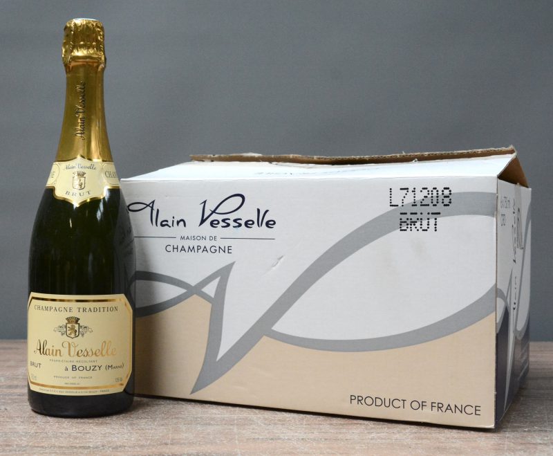 Champagne Alain Vesselle Brut     O.D. 0  aantal: 6 Bt.